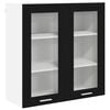 vidaXL Szafka wisząca Czarny Dąb 80 x 31 x 80 cm Drewno inżynieryjne