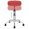 vidaXL Obrotowe krzesła stołowe, 2 szt., winna czerwień, obite tkaniną