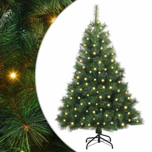 vidaXL Sztuczna choinka z 150 diodami LED Zielony 120 cm PE i PVC