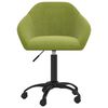 vidaXL Obrotowe krzesła stołowe, 4 szt., jasnozielone, obite aksamitem