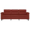 vidaXL 3-osobowa sofa, winna czerwień, 180 cm, sztuczna sk&oacute;ra