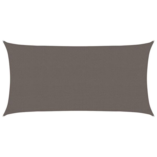 vidaXL Żagiel ogrodowy HDPE prostokątny 2x4 m Antracyt