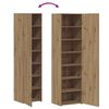 vidaXL Highboard 2 pcs Dąb rzemieślniczy 50 x 42,5 x 185 cm