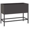 vidaXL Podwyższona doniczka ogrodowa Czarny 60 x 26 x 45 cm Stal