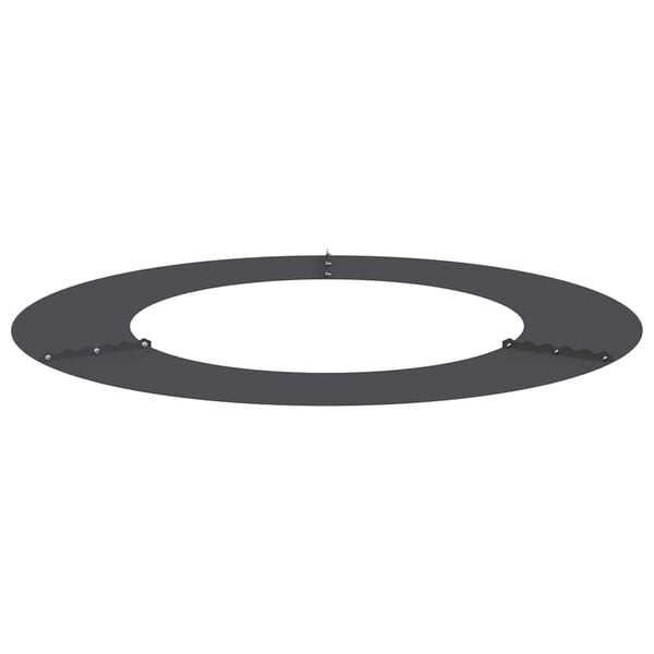 vidaXL odpowiedni dla płaskiego pierścienia drzewa Czarny &Oslash;50 / 80 cm