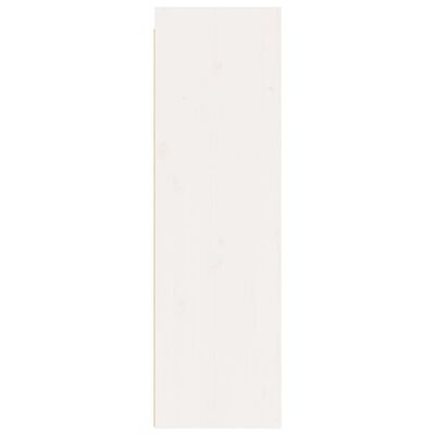 vidaXL Szafka ścienna, biała, 30x30x100 cm, lite drewno sosnowe