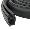 vidaXL Uszczelka drzwi garażowych Czarny 41 x 33 mm 2,5 m PVC