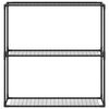 vidaXL 3-poziomowy stojak na rośliny Czarny 100 x 32 x 102 cm Stal