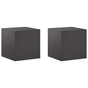 vidaXL Stojak na rośliny 2 pcs Czarny 40 x 40 x 40 cm Stal