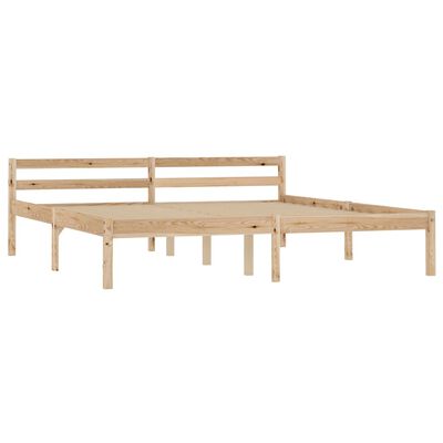 vidaXL Rama łóżka z 2 szufladami, lite drewno sosnowe, 160 x 200 cm
