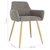 vidaXL Krzesła stołowe, 6 szt., jasnoszare, obite aksamitem