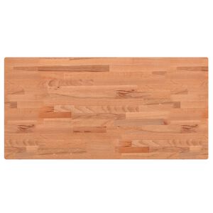 vidaXL Blat stołu, 80x40x1,5 cm, prostokątny, lite drewno bukowe
