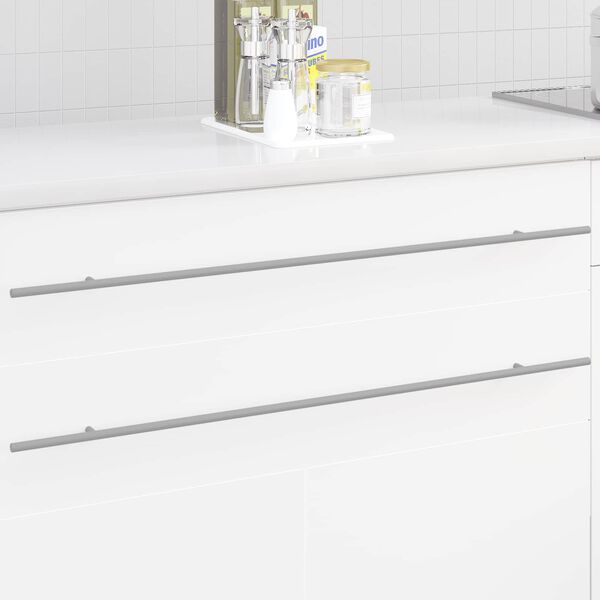 vidaXL Uchwyt do szafki 12 pcs Srebrny 900 mm Stal nierdzewna