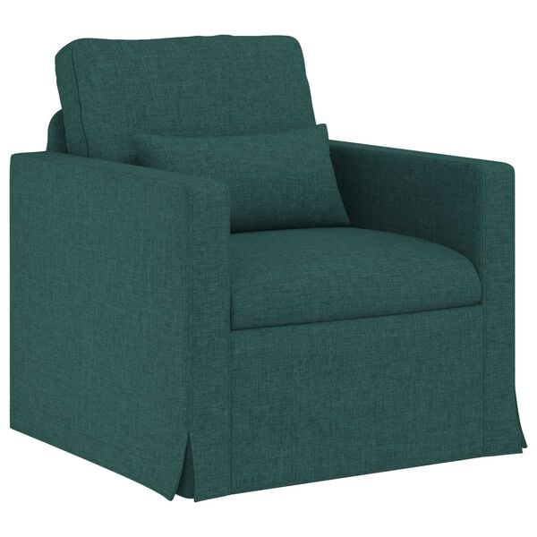 vidaXL Sofa 2 pcs Ciemna zieleń