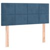 vidaXL Zagł&oacute;wek do ł&oacute;żka, ciemnoniebieski, 100x5x78/88 cm, aksamit