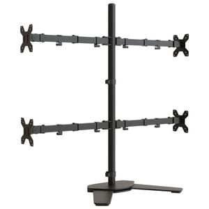 vidaXL Stojak na monitory, czarny, stalowy, VESA 75/100 mm