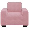 vidaXL Sofa Fotel Różowy 60 cm Aksamit