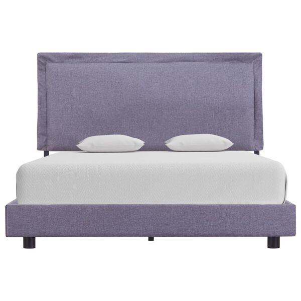 vidaXL Rama ł&oacute;żka, jasnoszara, tapicerowana tkaniną, 140 x 200 cm