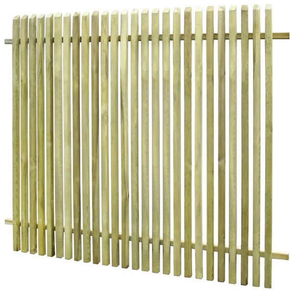 vidaXL Ogrodzenie z impregnowanego drewna sosnowego, 170 x 150 cm