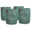 vidaXL Torby na odpady do ogrodu 4 pcs Zielony 66 x 66 x 83,5 cm