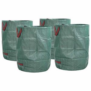 vidaXL Torby na odpady do ogrodu 4 pcs Zielony 66 x 66 x 83,5 cm