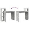 vidaXL Biurko Betonowy szary 100 x 40 x 90 cm Materiał drewnopochodny