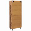 vidaXL Highboard 2 pcs Stare drewno Materiał drewnopochodny