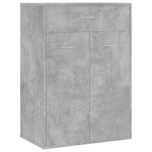 vidaXL Szafka na buty, szarość betonu, 60x35x84 cm