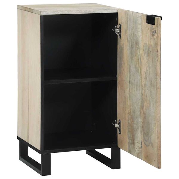 vidaXL Bufet Biały 40 x 33 x 75 cm lite drewno mango