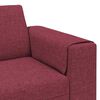 vidaXL Sofa do salonu 3 pcs Czerwone wino Poliester