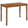 vidaXL St&oacute;ł do kolacji w ogrodzie naturalny 108,5 x 55 x 75 cm