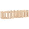 vidaXL Rabata ogrodowa z płotkiem, 200x50x50 cm, drewno sosnowe