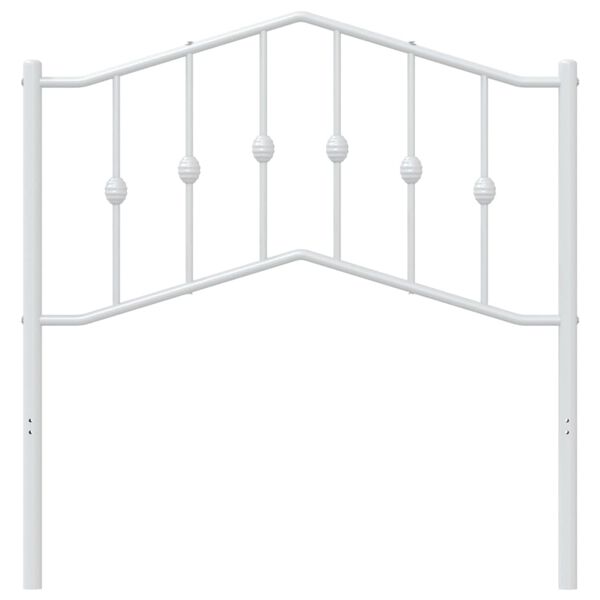 vidaXL Metalowe wymienne wezgłowie, białe, 90 cm