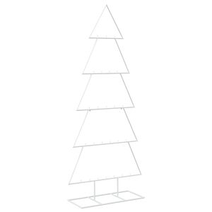 vidaXL Metalowa choinka ze stojakiem KUOPIO 150 cm Stal Biały