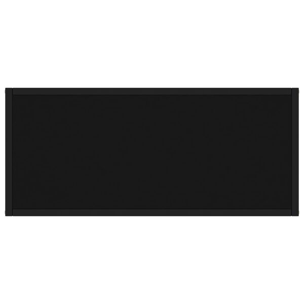 vidaXL Stolik konsolowy, czarny, 80x35x75 cm, szkło hartowane