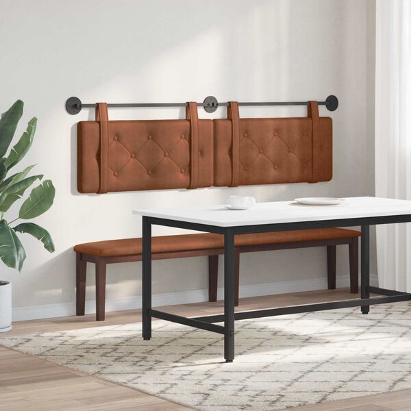 vidaXL Wisząca Głowa Brązowy 170 x 55 x 5 cm Antyczny PU