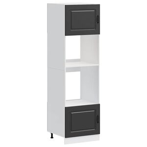 vidaXL Szafki do piekarnika, 2 szt., Kalmar, czarne