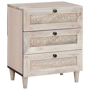 vidaXL Szafka Nocna Biały 50 x 33 x 62 cm Drewno inżynieryjne