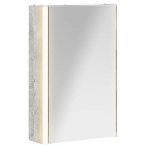 vidaXL Szafka z lustrem do łazienki Betonowy szary 33 x 11,5 x 50 cm