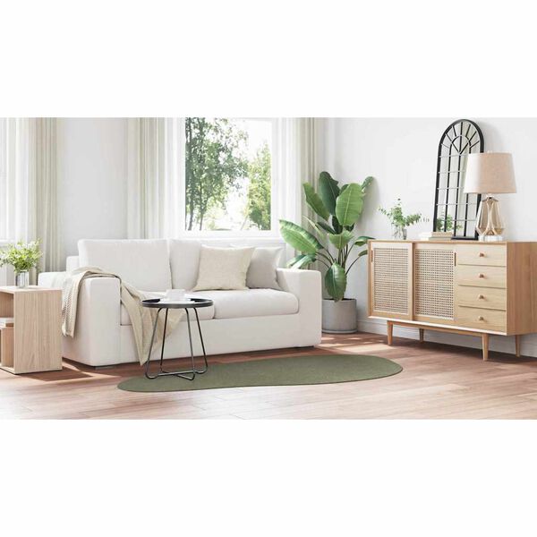 vidaXL Dywan HUARTE Leśnozielony 100 x 200 cm Poliester