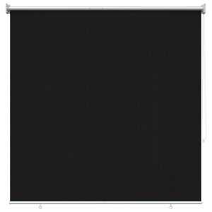 vidaXL Roleta zewnętrzna 90% blokada UV Czarny 140 x 140 cm HDPE