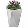 vidaXL Donica 2 pcs Srebrny 50 x 50 x 75 cm Stal nierdzewna
