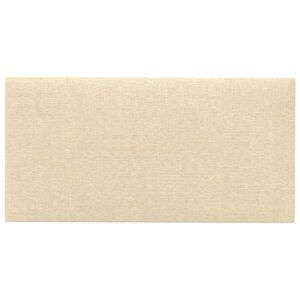 vidaXL Wejściowy zagł&oacute;wek 12 szt. 30 x 15 cm Kremowy tkanina