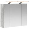vidaXL Szafka z lustrem do łazienki Betonowy szary 60 x 14,5 x 50 cm