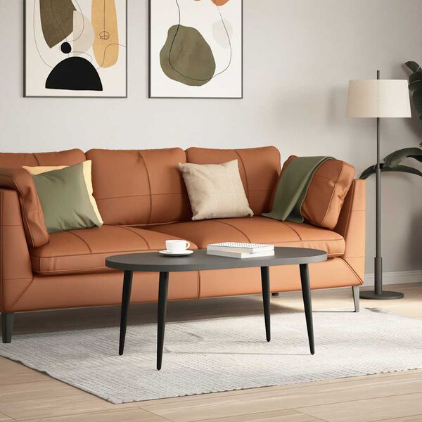 vidaXL Nogi do stolika kawowego w kształcie stożka 4 szt. Czarne 42-43 cm Stalowe