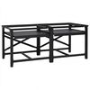 vidaXL Podstawka na Pralkę 2 pcs Czarny 120 x 56 x 52 cm Stal