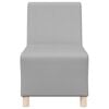 vidaXL Modułowa sofa bez podłokietnik&oacute;w Cloud Grey 55 cm Materiał