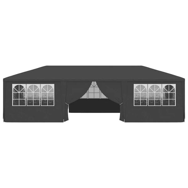 vidaXL Namiot imprezowy ze ściankami, 4x9 m, antracytowy, 90 g/m²