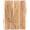 vidaXL Blat, lite drewno akacjowe, 80x(50-60)x3,8 cm