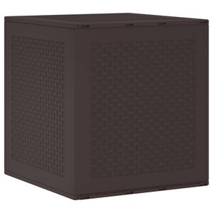 vidaXL Skrzynia do przechowywania Brązowy 55 x 53 x 57 cm polipropylen